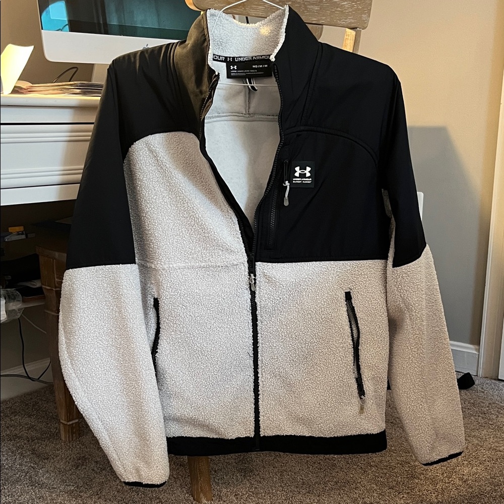 Under Armour Two-Tone Fleece Jacket Mens Medium